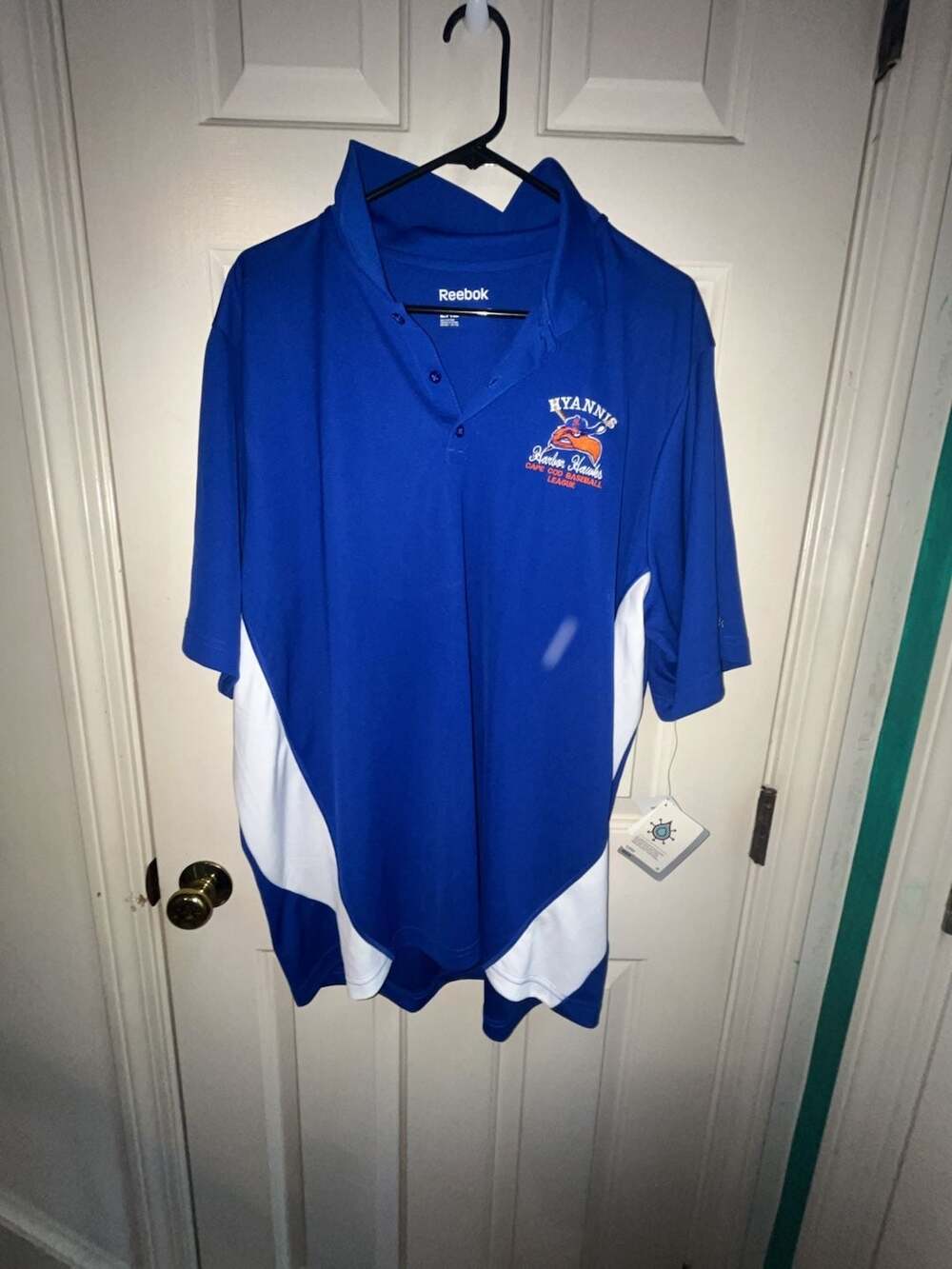 Reebok Hyannis Harbor Hawks Cape Cod Baseball League Polo Shirt 2XL